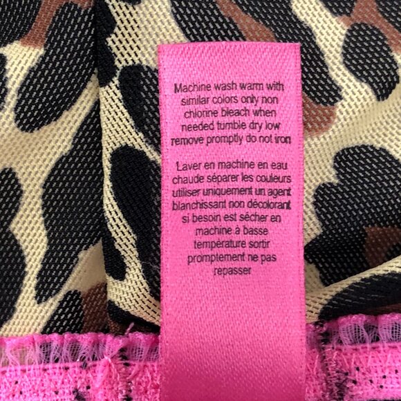 Betsey Johnson Intimates Cheetah Print Cheekini Mesh Panties with Embellishments - Picture 12 of 12